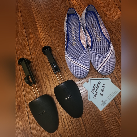 Rothy's Blue Reflective Stripe Flats - Picture 4 of 9